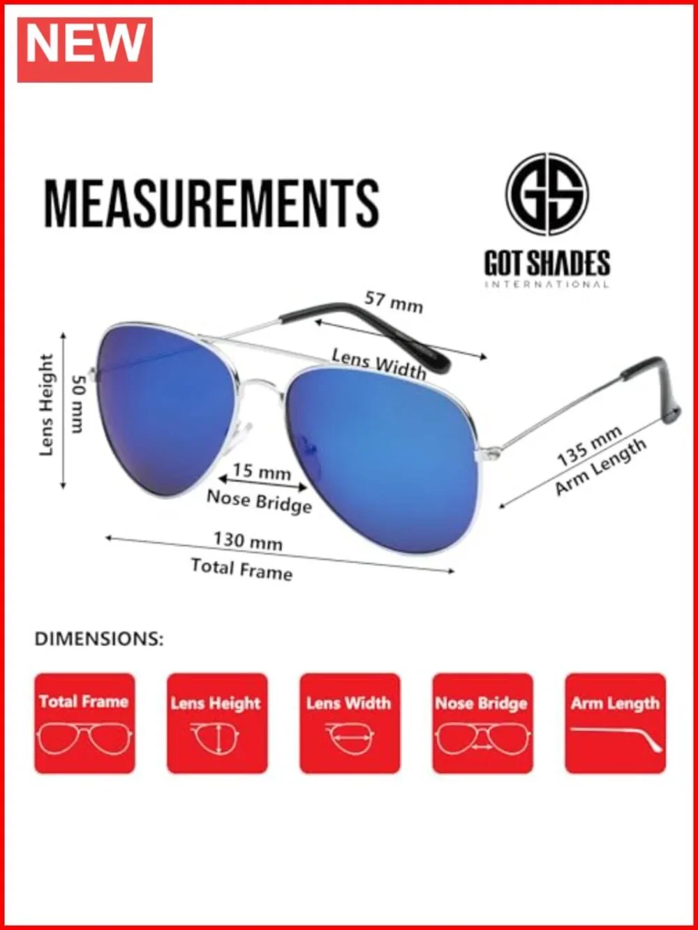 4-Pack Aviator Sunglasses, 100% UV Protection, Unisex, Polycarbonate Lenses